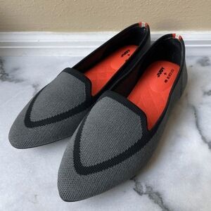 Judy + Birdies The Blackbird Pointed Flat in Heather Gray Women's Size 5